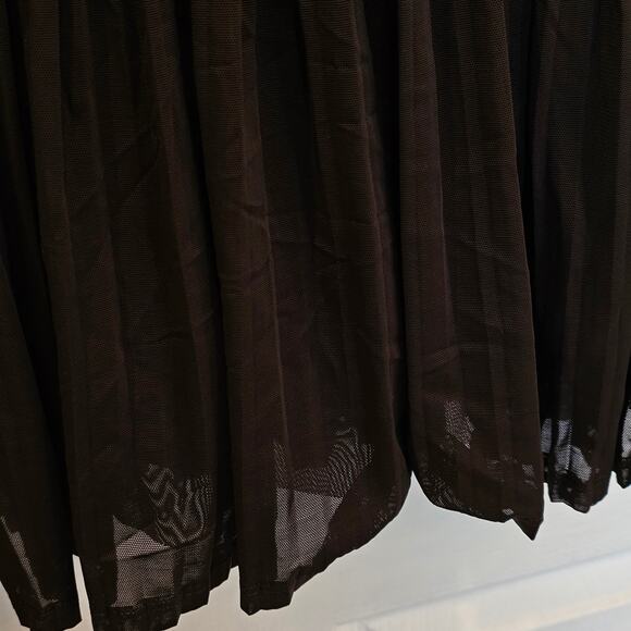 Athleta A-Game Mesh Skort Pleated Black Tennis Gym Athletic Womens Size L - Picture 7 of 7